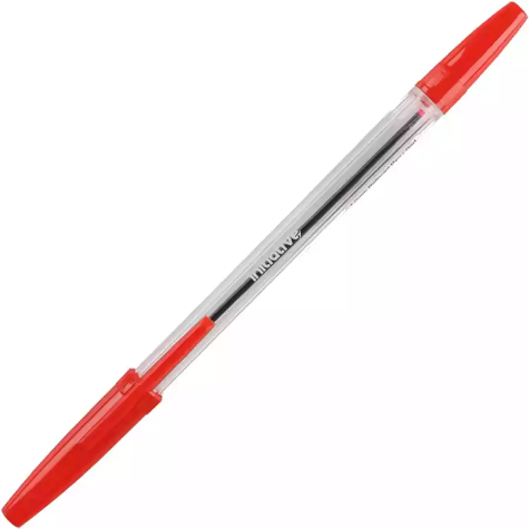 Picture of INITIATIVE BALLPOINT PENS MEDIUM RED BOX 12