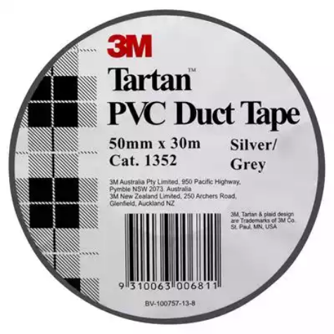 Picture of TARTAN 1352B DUCT TAPE PVC 50MM X 30M SILVER/GREY