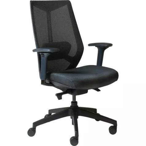 Picture of RAPIDLINE ARCO CHAIR HIGH MESH BACK ARMS BLACK