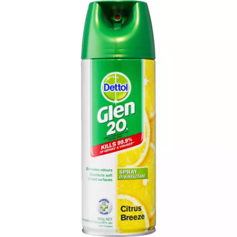 Picture of GLEN 20 DISINFECTANT SPRAY CITRUS BREEZE SCENT 300G