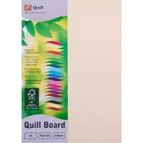 Picture of QUILL XL MULTIBOARD 210GSM A4 CREAM PACK 50