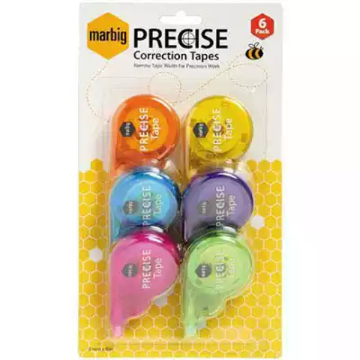 Picture of MARBIG PRECISE CORRECTION TAPE 4MM X 8M PACK 6