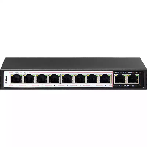 Picture of D-LINK DES-F1010P-E SWITCH 10 PORT POE BLACK