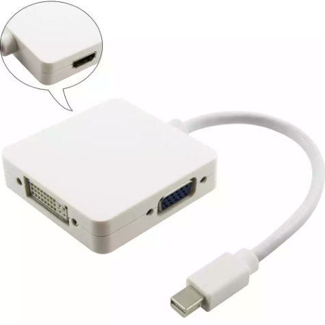 Picture of COMSOL MINI DISPLAYPORT ADAPTER MALE TO VGA / DVI / HDMI 200MM WHITE