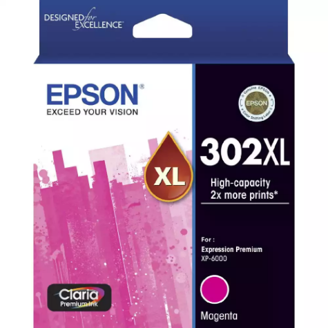 Picture of EPSON 302XL INK CARTRIDGE HIGH YIELD MAGENTA