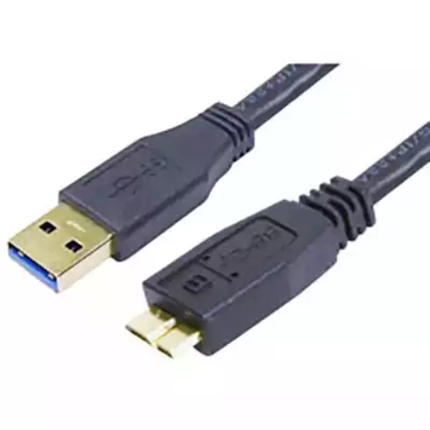 Picture of COMSOL USB SUPERSPEED PERIPHERAL CABLE 3.0 A MALE TO MICRO B MALE 1M BLACK