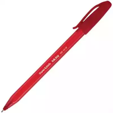 Picture of PAPERMATE INKJOY 100 BALLPOINT PENS MEDIUM RED BOX 50