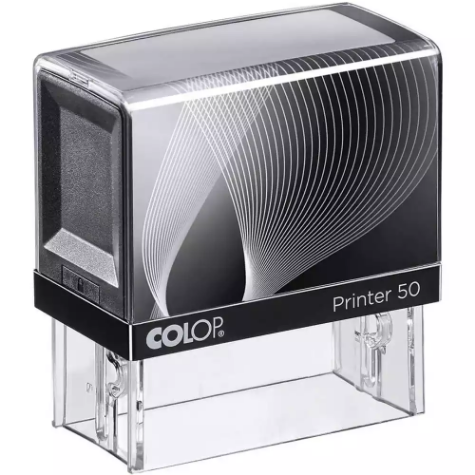 Picture of COLOP P50 CUSTOM MADE PRINTER SELF-INKING STAMP 69 X 30MM