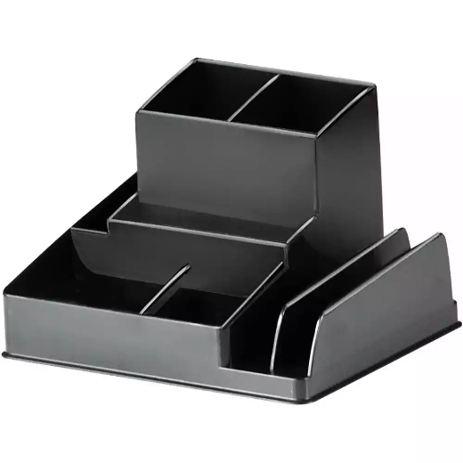 Picture of ITALPLAST GREENR RECYCLED DESK ORGANISER BLACK