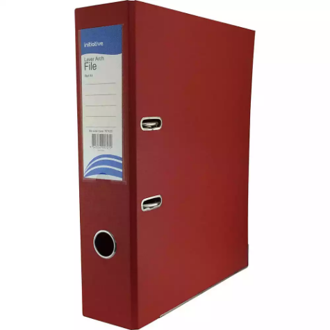 Picture of INITIATIVE LEVER ARCH FILE PP 70MM A4 RED