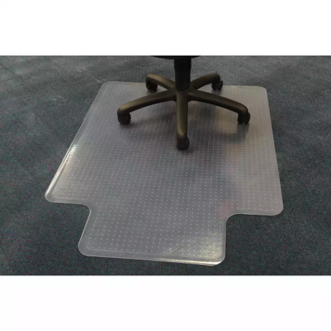 Picture of ANCHORMAT HEAVYWEIGHT CHAIRMAT PVC KEYHOLE CARPET 900 X 1220MM CLEAR