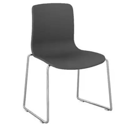 Picture of DAL ACTI CHAIR SLED BASE CHROME FRAME CHARCOAL SHELL