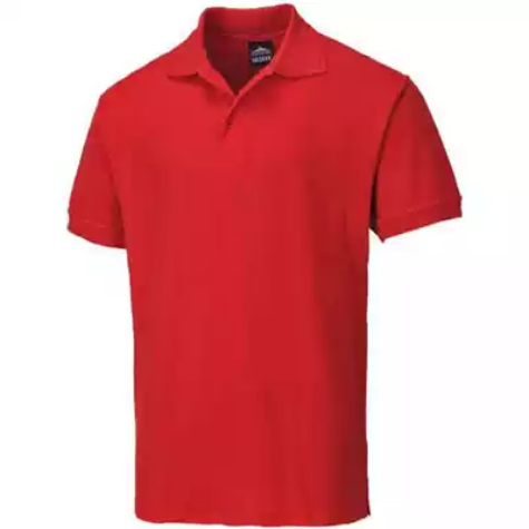 Picture of PORTWEST B210 NAPLES MENS POLO SHIRT RED XXL