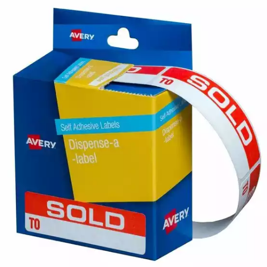 Picture of AVERY 937253 MESSAGE LABELS SOLD TO 19 X 64MM BOX 125