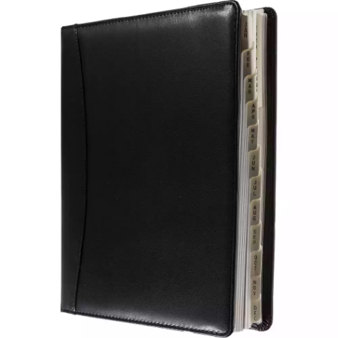 Picture of DEBDEN ELITE COMPACT 1150.U99 DIARY WEEK TO VIEW 190 X 127MM BLACK