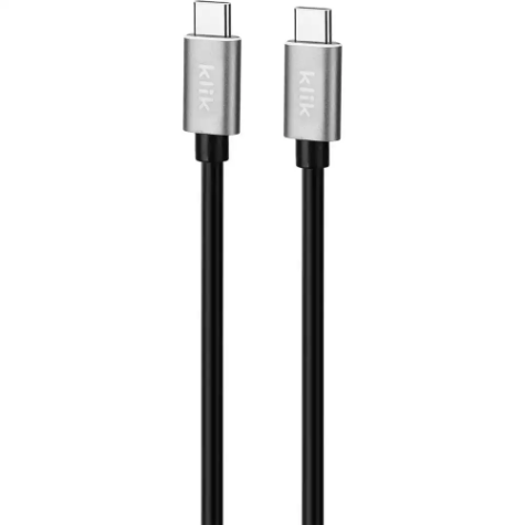 Picture of KLIK USB TYPE-C MALE TO USB TYPE-C MALE USB2.0 3A CABLE 3000MM