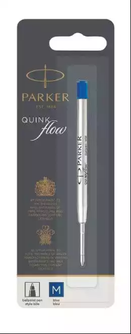 Picture of PARKER QUINKFLOW BALLPOINT PEN REFILL MEDIUM NIB BLUE