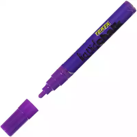 Picture of TEXTA LIQUID CHALK MARKER DRY WIPE BULLET 4.5MM PURPLE