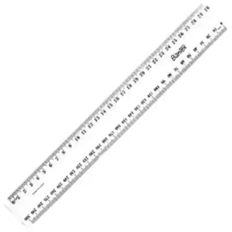 Picture of BANTEX RULER PLASTIC 300MM CLEAR