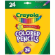 Picture of CRAYOLA STANDARD COLOURED PENCILS 3.3MM ASSORTED PACK 24