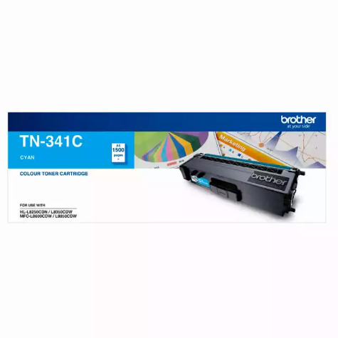 Picture of BROTHER TN341C TONER CARTRIDGE CYAN