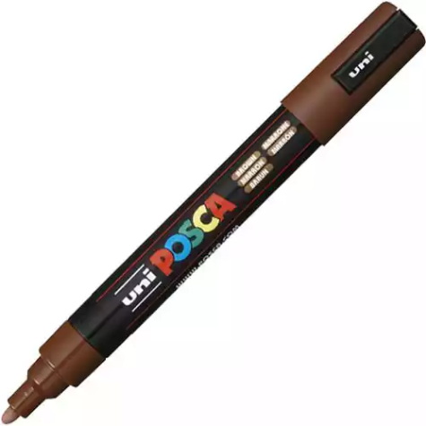 Picture of POSCA PC-5M PAINT MARKER BULLET MEDIUM 2.5MM BROWN