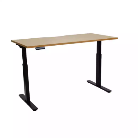 Picture of ELEV8 SIT-STAND DESK DUAL MOTOR 1500 X 750MM OAK/BLACK