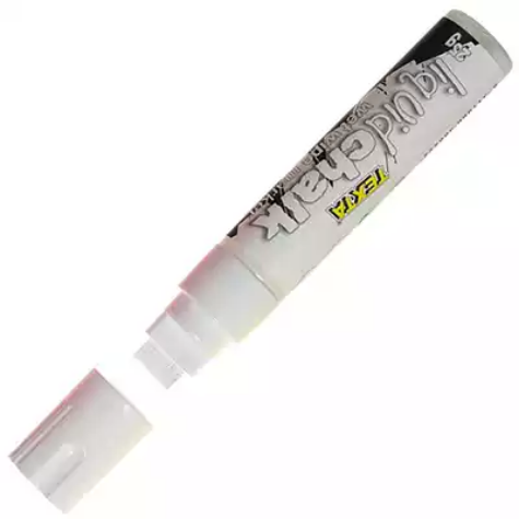 Picture of TEXTA JUMBO LIQUID CHALK MARKER WET WIPE CHISEL 15MM WHITE