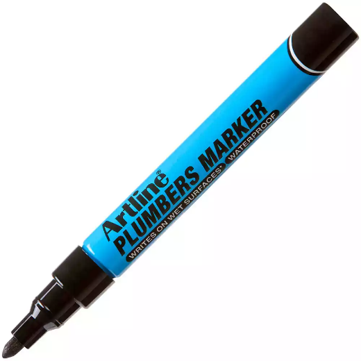 Picture of ARTLINE PLUMBERS PERMANENT MARKER BULLET 1.5MM BLACK