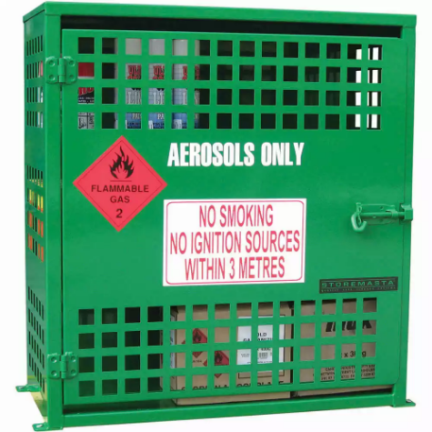 Picture of BRADY AEROSOL STORAGE CAGE 108 CAN CAPACITY GREEN