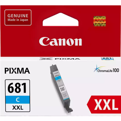 Picture of CANON CLI681XXL INK CARTRIDGE EXTRA HIGH YIELD CYAN