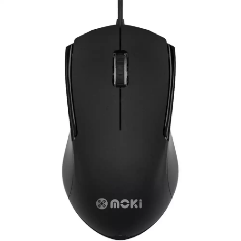 Picture of MOKI OPTICAL MOUSE WIRED USB BLACK