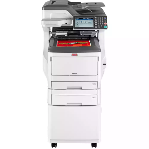 Picture of OKI MC873DNCT MULTIFUNCTION COLOUR LASER PRINTER DUPLEX, NETWORKED, 2ND PAPER TRAY, CABINET A3