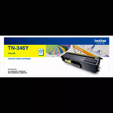 Picture of BROTHER TN346Y TONER CARTRIDGE YELLOW