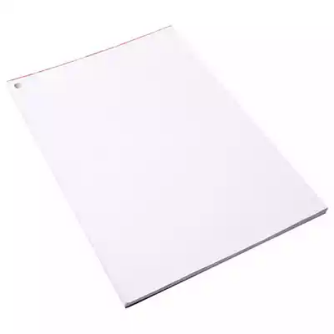 Picture of QUILL EXAM PAD RED MARGIN 60GSM 90 LEAF A4 WHITE