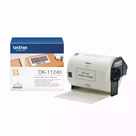 Picture of BROTHER DK-11240 LABEL ROLL 102 X 51MM WHITE ROLL 600