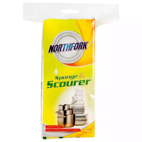 Picture of NORTHFORK SPONGE WITH SCOURER PACK 6