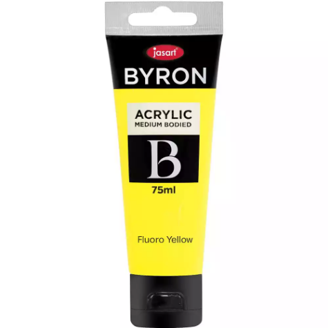 Picture of JASART BYRON ACRYLIC PAINT 75ML FLUORO YELLOW