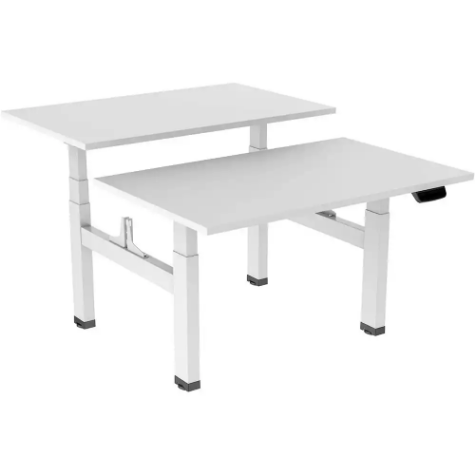 Picture of ERGOVIDA EED-643D ELECTRIC BACK TO BACK SIT-STAND DESK 2 PERSON 1800 X 750MM WHITE/WHITE