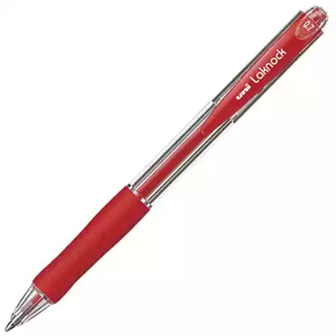 Picture of UNI-BALL SN100 LAKNOCK RETRACTABLE BALLPOINT PEN 0.7MM RED