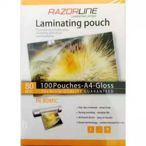 Picture of RAZORLINE LAMINATING POUCH 80 MICRON A3 CLEAR PACK 100