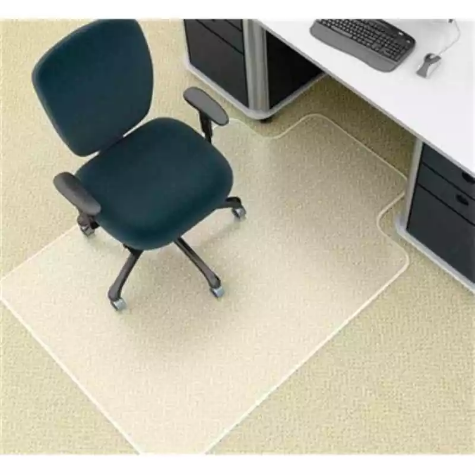 Picture of MARBIG ROLLAMAT CHAIRMAT PVC KEYHOLE MEDIUM PILE CARPET 1140 X 1340MM