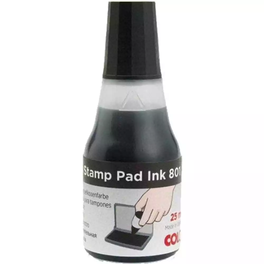 Picture of COLOP 801 STAMP PAD INK REFILL 25ML BLACK