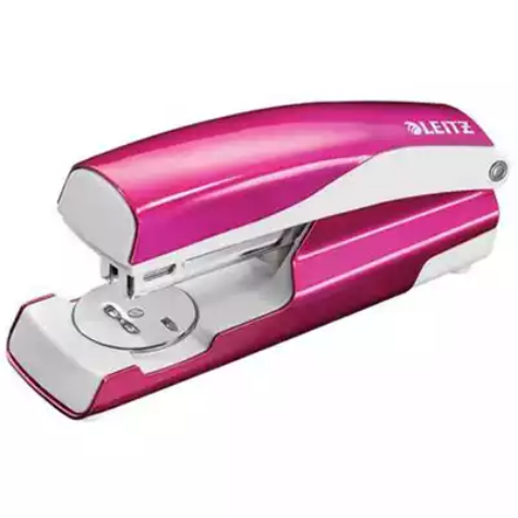 Picture of LEITZ NEXXT WOW HALF STRIP STAPLER 30 SHEET PINK