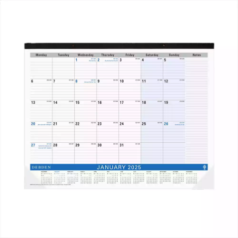 Picture of DEBDEN TABLE TOP PLANNER 3901.C59 MONTH TO VIEW 432 X 560MM