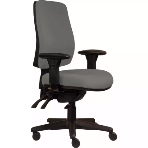 Picture of ERGOSELECT SPARK ERGONOMIC CHAIR HIGH BACK 3 LEVER SEAT SLIDE BLACK NYLON BASE ADJUSTABLE ARMS STEEL