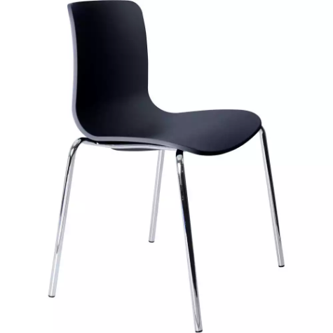 Picture of DAL ACTI CHAIR 4-LEG CHROME FRAME POLYPROP SHELL NAVY BLUE 445MM