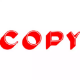 Picture of XSTAMPER CX-BN 1336 PRE-INKED MESSAGE STAMP COPY 42 X 13MM RED
