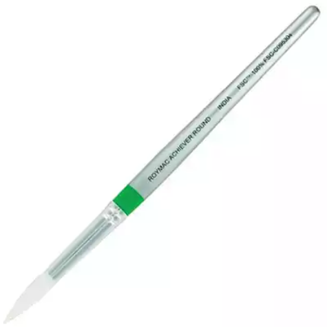 Picture of ROYMAC ACHIEVER WHITE TAKLON ROUND PAINT BRUSH SIZE 4