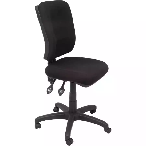 Picture of RAPIDLINE EG400 ERGONOMIC TYPIST CHAIR SQUARE BACK SEAT/BACK TILT BLACK